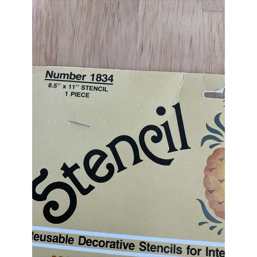 Vintage Plaid Enterprises Inc. Stencil Decor No. 1834 Tulips Go 'Round 8.5